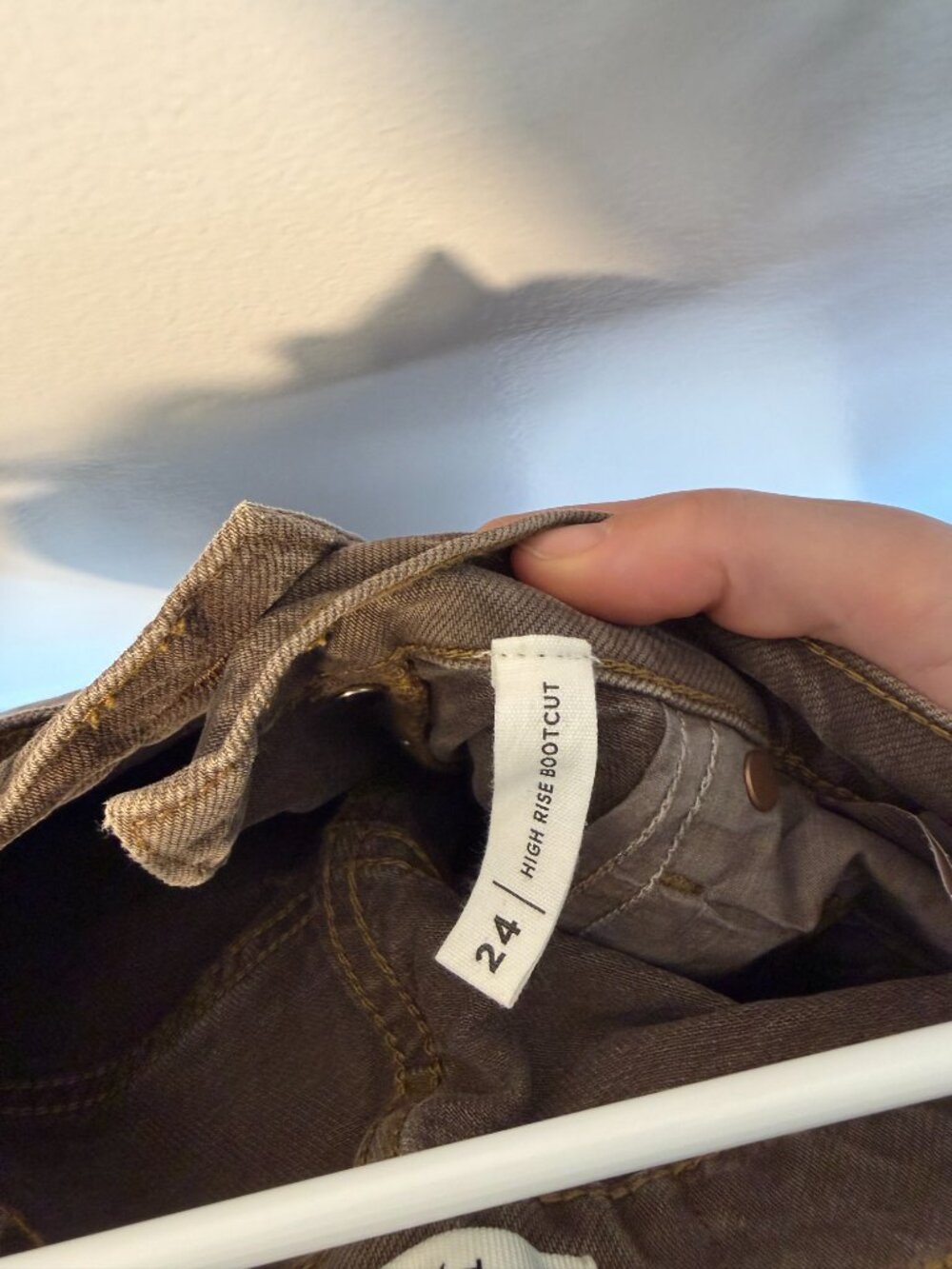 Pacsun High Rise Bootcut Brown Wash Button Fly Jeans - Picture 7 of 7